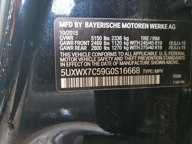 2016 BMW X3 XDRIVE3 - 5UXWX7C59G0S16668