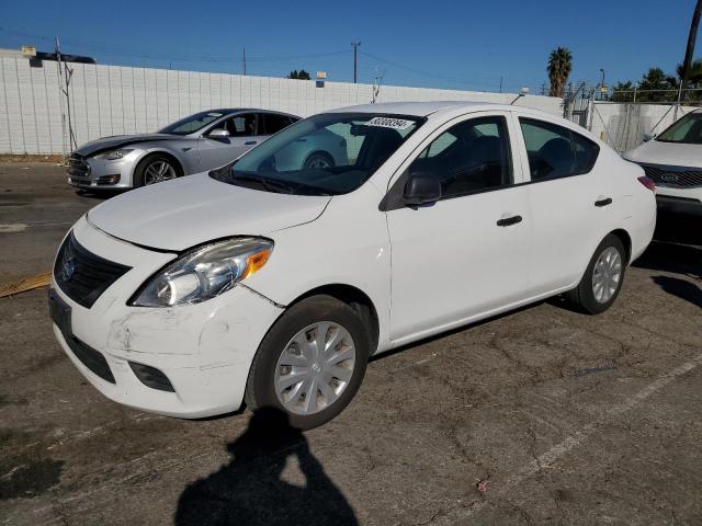 NISSAN VERSA S 2014 white  gas 3N1CN7AP0EL856608 photo #1