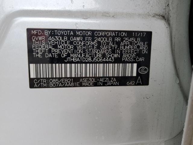 2018 LEXUS IS 300 - JTHBA1D28J5064443