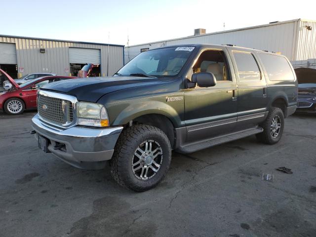 FORD EXCURSION 2002 green  gas 1FMNU41SX2EA41688 photo #1