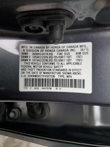 2015 HONDA CR-V EXL - 2HKRM3H77FH527236