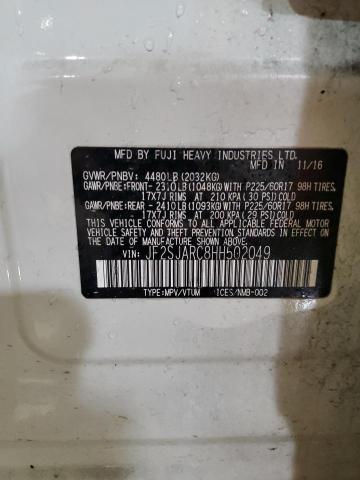 2017 SUBARU FORESTER 2 - JF2SJARC8HH502049