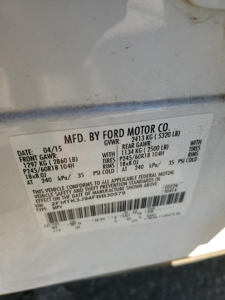 Lot #3028488911 2015 FORD EDGE SEL