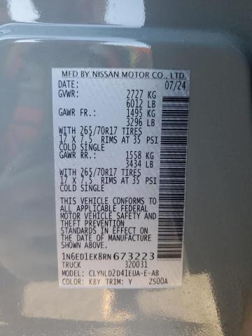 2024 NISSAN FRONTIER 1N6ED1EK8RN673223