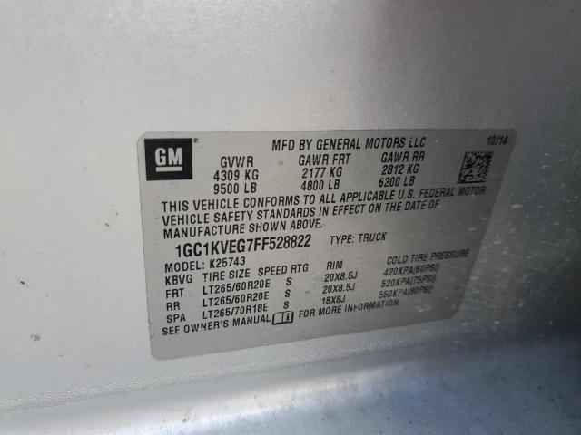 2015 CHEVROLET SILVERADO - 1GC1KVEG7FF528822
