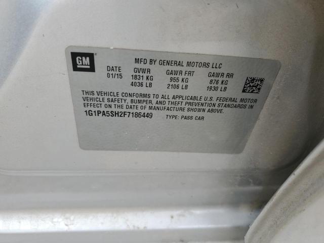2015 CHEVROLET CRUZE LS - 1G1PA5SH2F7186449