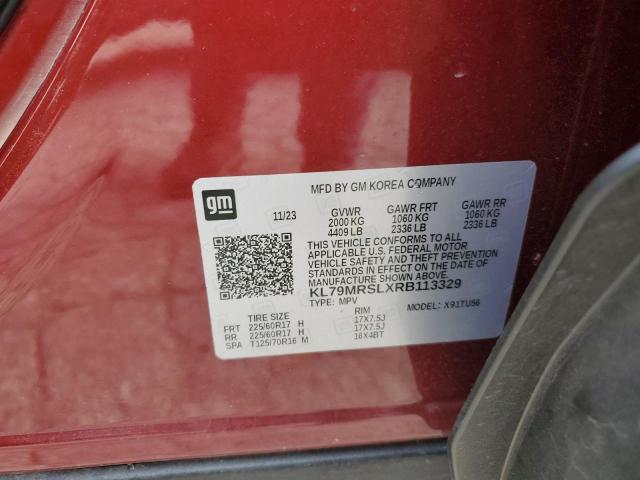 2024 CHEVROLET TRAILBLAZE - KL79MRSLXRB113329