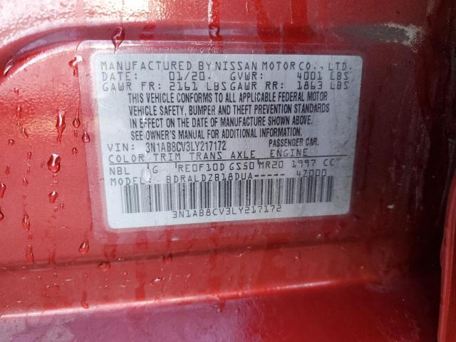 2020 NISSAN SENTRA SV - 3N1AB8CV3LY217172