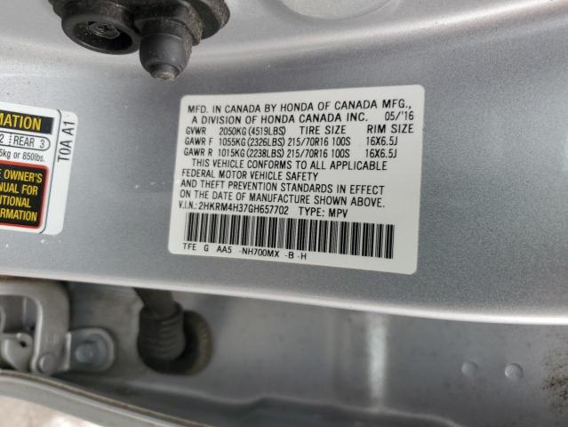 2016 HONDA CR-V LX - 2HKRM4H37GH657702