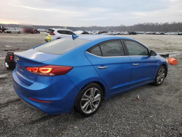 HYUNDAI ELANTRA SE 2017 blue  gas KMHD84LF2HU281266 photo #4