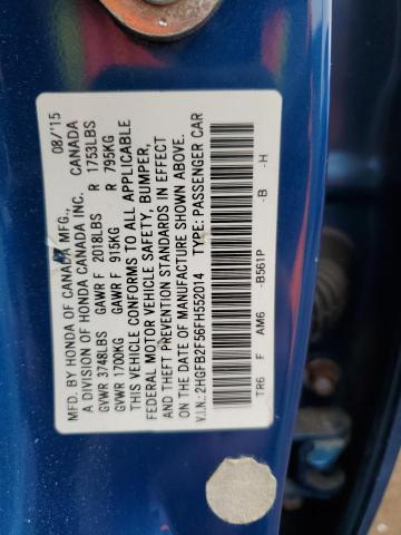 2015 HONDA CIVIC LX - 2HGFB2F56FH552014