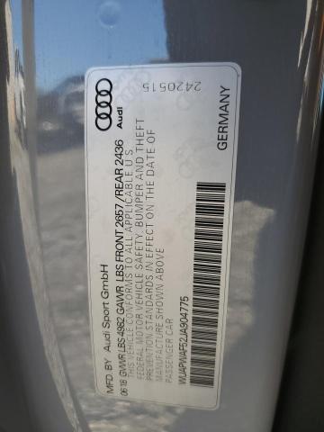 2018 AUDI RS5 - WUAPWAF52JA904775