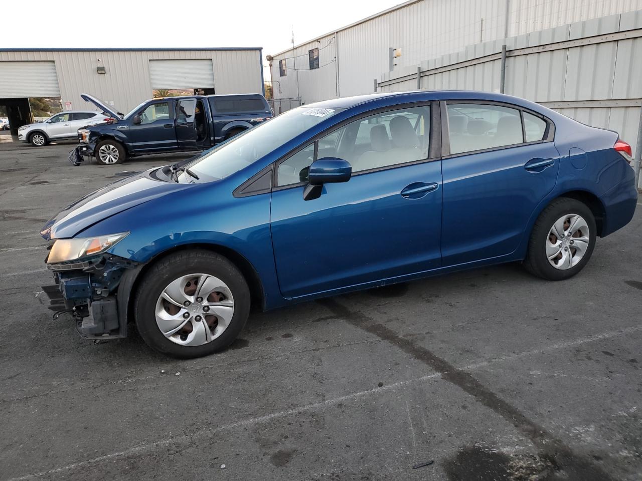 Lot #3025695321 2014 HONDA CIVIC LX