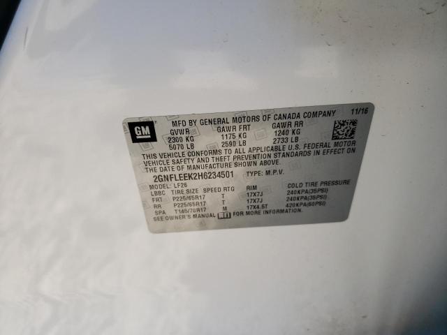 2017 CHEVROLET EQUINOX LS - 2GNFLEEK2H6234501