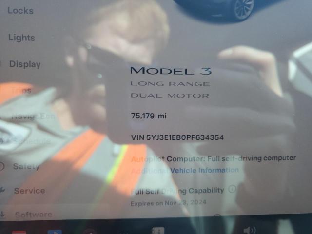 VIN 5YJ3E1EB0PF634354 2023 TESLA MODEL 3 no.9