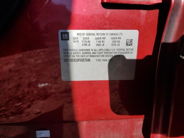 2015 CHEVROLET IMPALA LTZ - 2G1165S32F9257045