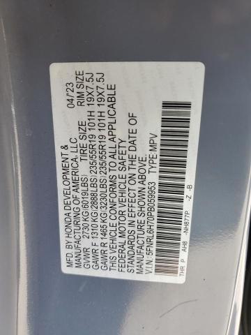 2023 HONDA ODYSSEY SP 5FNRL6H70PB059953