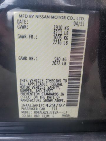 2015 NISSAN ALTIMA 2.5 - 1N4AL3AP1FC429797