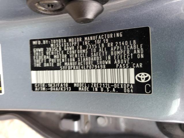 2020 TOYOTA COROLLA - 5YFDPRAE4LP079498