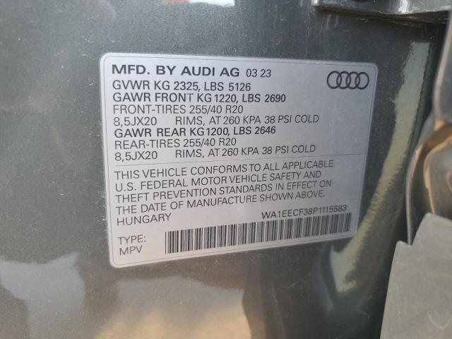 VIN WA1EECF38P1115583 2023 AUDI Q3 no.14