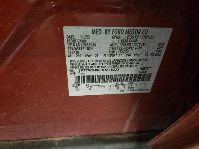 2024 FORD MAVERICK X - 3FTTW8J96RRA18233