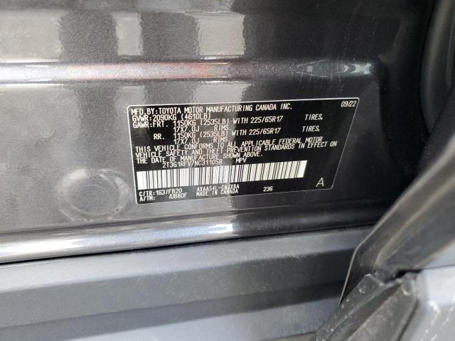 2022 TOYOTA RAV4 LE - 2T3G1RFV7NC311058