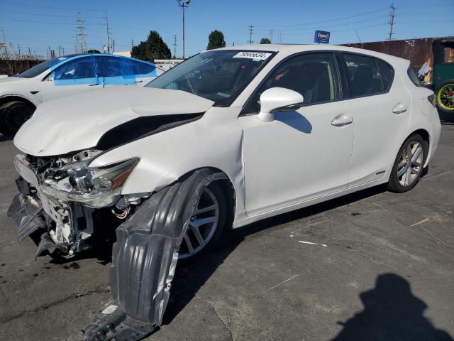 LEXUS CT 200 2014 white  hybrid engine JTHKD5BH3E2185670 photo #1