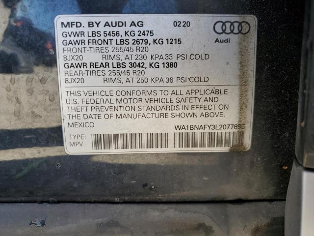 VIN WA1BNAFY3L2077655 2020 AUDI Q5 no.13