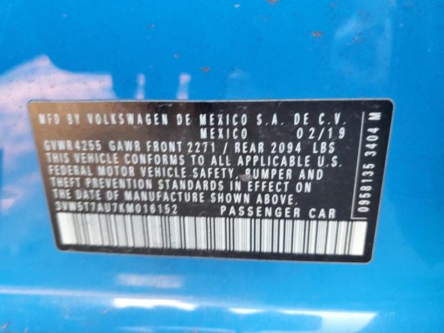 2019 VOLKSWAGEN GTI S - 3VW5T7AU7KM016152