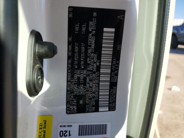 2015 TOYOTA SIENNA XLE - 5TDYK3DCXFS632125