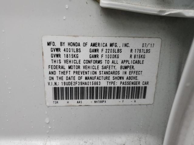 2017 ACURA ILX BASE W - 19UDE2F39HA015863