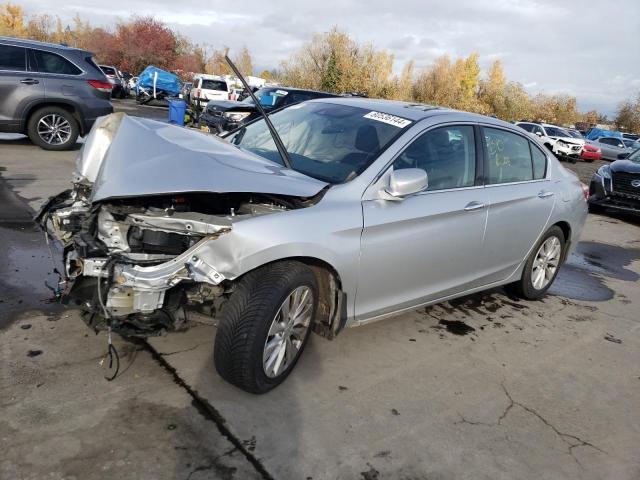 HONDA ACCORD EXL 2015 silver  gas 1HGCR3F81FA030047 photo #1