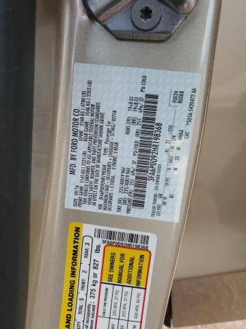 2017 FORD FUSION TIT - 3FA6P0D92HR198368