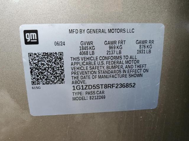 2024 CHEVROLET MALIBU LT - 1G1ZD5ST8RF236852
