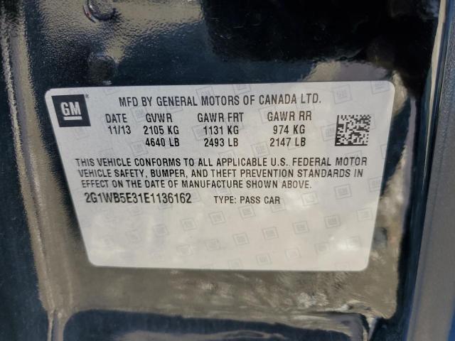 VIN 2G1WB5E31E1136162 2014 CHEVROLET IMPALA no.12