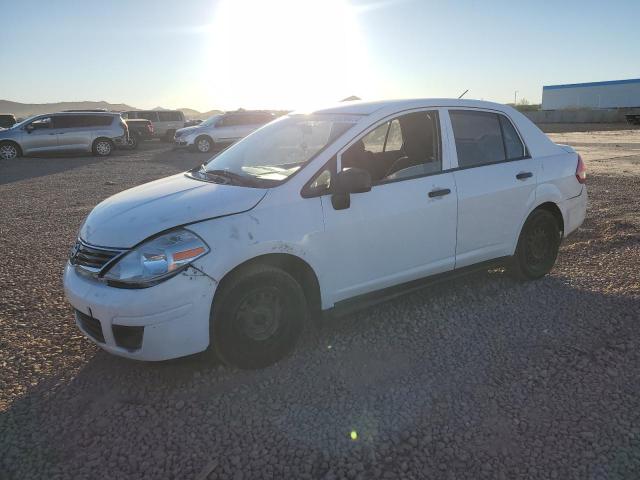 NISSAN VERSA S 2010 white  gas 3N1CC1AP0AL468324 photo #1