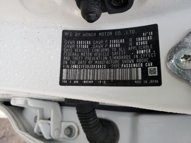2018 HONDA CIVIC EX - JHMFC1F39JX039623