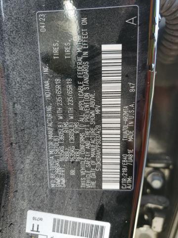 VIN 5TDKDRAH7PS037429 2023 Toyota Highlander, L no.13