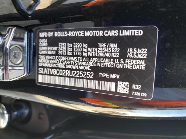 2024 ROLLS-ROYCE CULLINAN B SLATV8C02RU225252