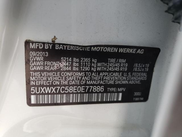 VIN 5UXWX7C58E0E77886 2014 BMW X3 no.12