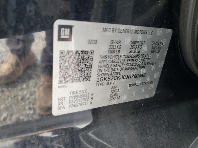 2018 GMC YUKON 1GKS2CKJ0JR280448