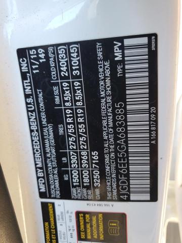 2016 MERCEDES-BENZ GL 450 4MA - 4JGDF6EE5GA683885