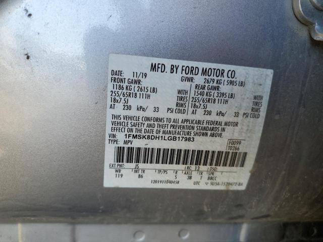 2020 FORD EXPLORER X - 1FMSK8DH1LGB17983
