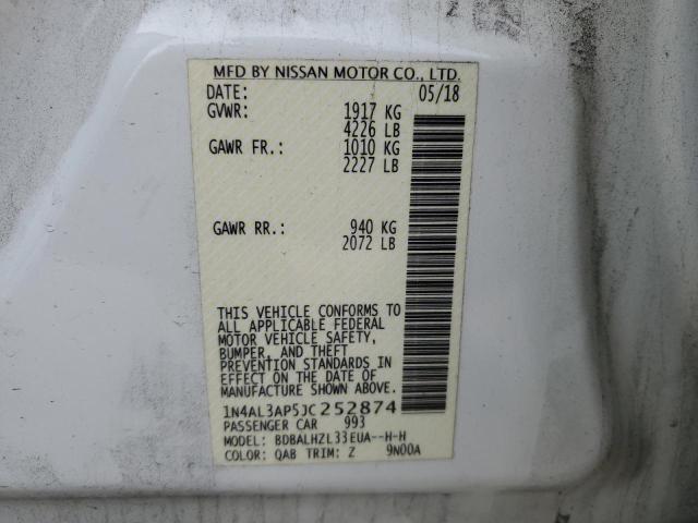 2018 NISSAN ALTIMA 2.5 - 1N4AL3AP5JC252874