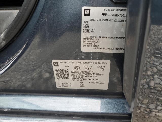 2020 GMC SIERRA K15 - 3GTP9BEK7LG132747