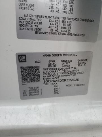 VIN 1GCRAAEDXRZ158926 2024 CHEVROLET ALL MODELS no.12