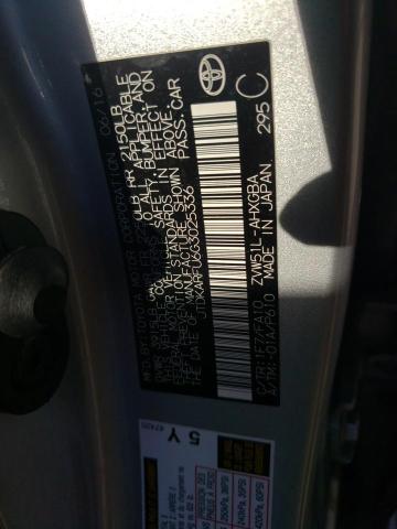 2016 TOYOTA PRIUS - JTDKARFU6G3025336