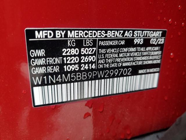 VIN W1N4M5BB9PW299702 2023 MERCEDES-BENZ GLB-CLASS no.14