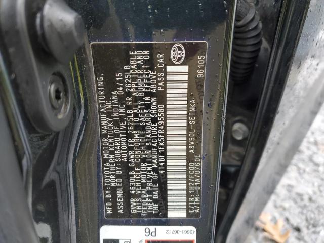 2015 TOYOTA CAMRY LE - 4T4BF1FK5FR495580