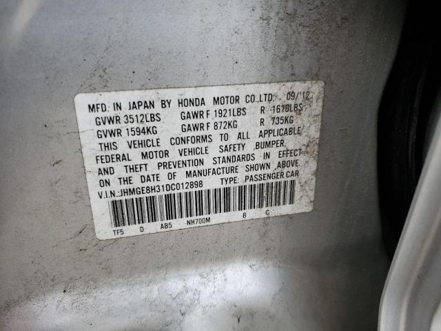 VIN JHMGE8H31DC012898 2013 Honda Fit no.12